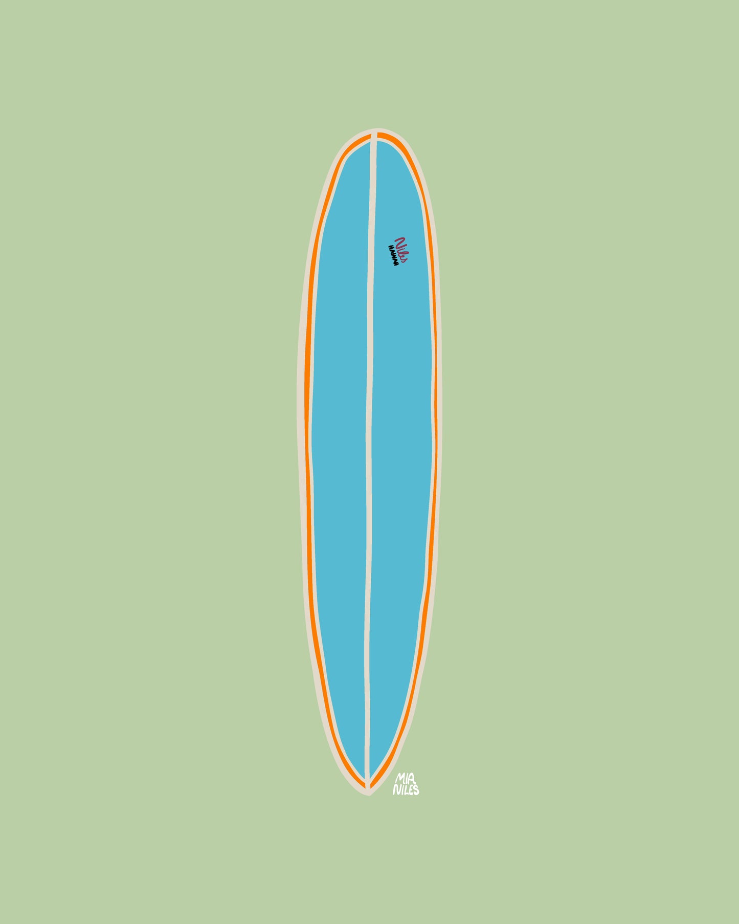 Surfboard 2 Art Print